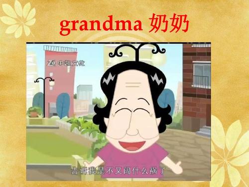 奶奶的英文怎样读